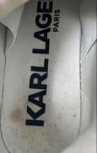 Load image into Gallery viewer, Karl Lagerfeld Womens White Leather Lace-Up Sneaker Shoes Size 5.5M
