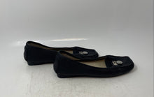 Load image into Gallery viewer, Michael Kors Womens Hamilton Black Monogram Print Slip-On Loafer Flats Size 7.5M
