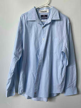 Load image into Gallery viewer, Vineyard Vines Mens Blue Classic Fit Murray Long Sleeve Button-Up Shirt Size L
