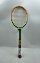 Load image into Gallery viewer, MacGregor Dimension 1 Wood Classic Tennis Racket With Leather Wrap Grip
