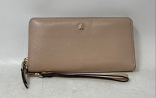 Load image into Gallery viewer, Kate Spade New York Womens Beige Pebbled Leather Continental Clutch Wallet
