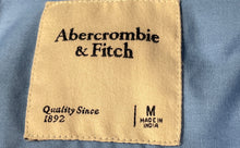 Load image into Gallery viewer, Abercrombie &amp; Fitch Womens Blue Long Sleeve Regular Fit Button-Up Shirt Size M
