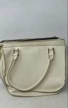 Load image into Gallery viewer, Steve Madden Womens White Inner Pockets Floral Scarf Zipper Shoulder Bag
