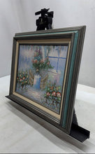 Load image into Gallery viewer, Garden Patio Courtyard With Table And Chairs Framed Art Painting By B. Patel
