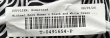 Load image into Gallery viewer, Michael Kors Womens Black White Paisley Keyhole Halter Neck Maxi Dress Size S
