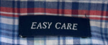 Load image into Gallery viewer, Chaps Mens Red Blue Plaid Short Sleeve Collared Easy Care Button-Up Shirt Size M
