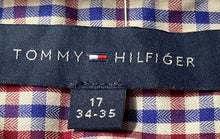 Load image into Gallery viewer, Tommy Hilfiger Mens Multicolor Plaid Long Sleeve Dress Shirt Size 17 34/35
