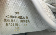Load image into Gallery viewer, Calvin Klein Womens Michaela White Gray Round Toe Lace-Up Sneakers Shoes Size 9M
