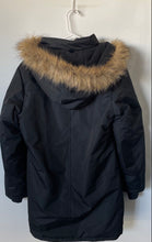 Load image into Gallery viewer, Fahrenheit Womens Black Long Sleeve Hooded Full-Zip Parka Jacket Size Small
