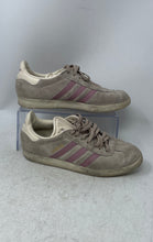 Load image into Gallery viewer, Adidas Womens Gazelle IE3899 Gray Purple Lace-Up Sneaker Shoes Size 6 1/2
