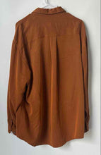 Load image into Gallery viewer, Perry Ellis Mens Brown Pointed Collar Long Sleeve Button-Up Shirt Size Large
