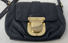 Load image into Gallery viewer, Michael Kors Womens Charlton Black Adjustable Strap Leather Crossbody Handbag
