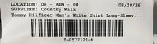 Load image into Gallery viewer, Tommy Hilfiger Mens White Slim Fit Long Sleeve Collared Dress Shirt Size 16.5
