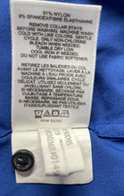 Load image into Gallery viewer, Express Mens Blue Extra Slim Performance Stretch Dress Shirt Size L 16-16.5
