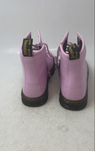 Load image into Gallery viewer, Dr. Martens Girls Zavala Pink Leather Lace-Up Ankle Combat Boots Size 2

