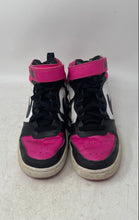 Load image into Gallery viewer, Nike Girls Court Borough Mid 2 HV0933-100 Black Pink White Sneaker Shoes Size 6Y

