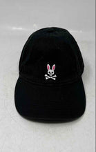 Load image into Gallery viewer, Psycho Bunny Mens Black Embroidered Logo Adjustable Classic Baseball Cap One Sz
