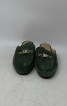 Load image into Gallery viewer, Michael Kors Womens Tiffanie Green Suede Slip-On Round Toe Mule Flats Size 9 M
