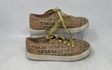 Load image into Gallery viewer, Michael Kors Girls Fudge Brown Signature Print Lace-Up Sneaker Shoes Size 4
