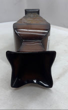 Load image into Gallery viewer, Lot Of 2 Pieces Assorted Metallic Brown Embossed Floral Decorative Floor Vases
