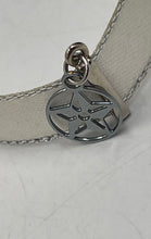 Load image into Gallery viewer, Authentic Dior Women's White Satin Ribbon/Silver Tone Necklace
