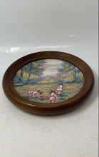 Load image into Gallery viewer, Calhoun's Picking Flowers Ceramic Decor Collectible Framed Collector Plate
