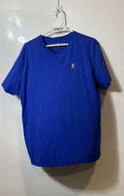 Load image into Gallery viewer, Psycho Bunny Mens Blue Cotton Short Sleeve Crew Neck Pullover T-Shirt Size 6
