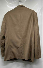Load image into Gallery viewer, Stafford Mens Brown Wool Long Sleeve Collared Three-Button Blazer Size 40R
