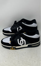 Load image into Gallery viewer, Ordinary Mens Double O Black White Round Toe Lace-Up Sneaker Shoes Size 10
