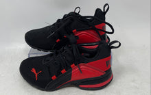 Load image into Gallery viewer, Puma Kids Axelion Break 195492-01 Black Red Lace-Up Sneaker Shoes Size 11.5C
