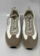 Load image into Gallery viewer, Authentic Tory Burch Womens Luck White Brown Trainer Shoes Size 10M Stained
