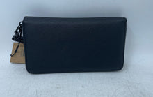 Load image into Gallery viewer, Steve Madden Womens Black Faux Leather Card Holder Wristlet Wallet With Tags
