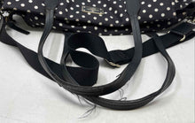 Load image into Gallery viewer, Kate Spade New York Womens Black Polka Dot Shoulder Strap Baby Diaper Purse

