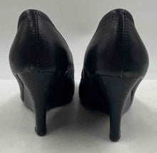 Load image into Gallery viewer, Authentic Tory Burch Womens Sally Black Leather Slip-On Wedge Pump Heels Size 37

