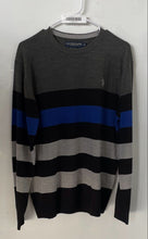 Load image into Gallery viewer, US Polo Assn. Mens Multicolor Striped Long Sleeve Crew Neck Pullover Sweater M
