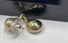 Load image into Gallery viewer, Authentic Givenchy Women's Gold -Tone Champagne Crystal Teardrop Earrings
