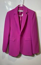 Load image into Gallery viewer, Zara Womens Pink Long Sleeve Collared Pockets One-Button Blazer Size XS
