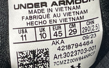 Load image into Gallery viewer, Under Armour Mens Charged Commit TR 3 3023703-001 Black Sneaker Shoes Size 11
