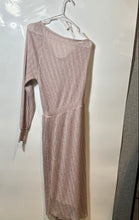 Load image into Gallery viewer, Zara Womens Pink Metallic One-Shoulder Asymmetrical Fit &amp; Flare Dress Size M
