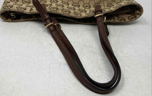 Load image into Gallery viewer, Michael Kors Womens Brown Signature Print Shoulder Tote Purse
