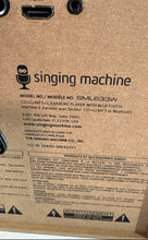 Load image into Gallery viewer, Singing Machine SML633W Karaoke System w/ LED Lights &amp; CD Player Not Tested
