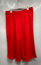 Load image into Gallery viewer, Karl Lagerfeld Womens Red Regular Fit Flat Front Side Zipper Flare Skirt Size 12
