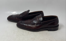 Load image into Gallery viewer, Enzo Feldini Mens Brown Leather Slip-On Casual Penny Loafer Shoes Size 7
