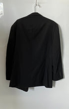 Load image into Gallery viewer, Alfani Mens Black Wool Long Sleeve Peak Lapel Double-Breasted Blazer Size 43
