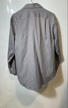 Load image into Gallery viewer, Calvin Klein Mens Gray Long Sleeve Slim Fit Non Iron Dress Shirt Size 16 1/2
