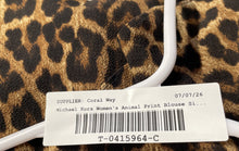 Load image into Gallery viewer, Michael Kors Womens Brown Animal Print Sleeveless Halter Neck Blouse Top Size XL
