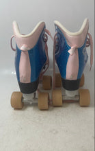 Load image into Gallery viewer, Circle Society Girls Blue 4-Wheels Lace-Up Ankle Roller Skate Size 3-7
