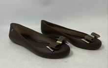 Load image into Gallery viewer, Melissa Womens Brown Bow Design Round Toe Slip-On Ballet Flats Size 9
