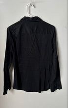Load image into Gallery viewer, The Limited Womens Black Long Sleeve Regular Fit Essential Button-Up Shirt Sz M
