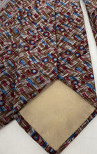 Load image into Gallery viewer, Valentino Cravatte Mens Multicolor Printed Keeper Loop Designer Tie
